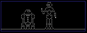 [En scen ur ASCII-animationen.]