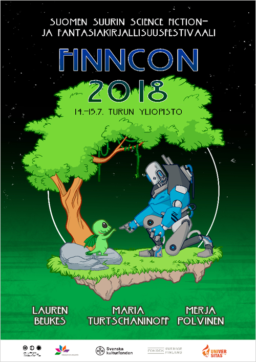 Affischen för Finncon 2018